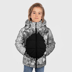 Куртка зимняя для мальчика Сквозная дыра, цвет: 3D-черный — фото 2