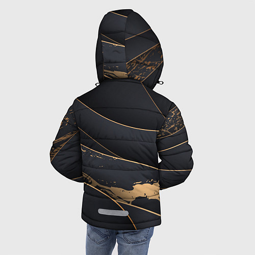Зимняя куртка для мальчика Black gold / 3D-Черный – фото 4