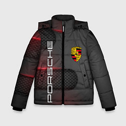 Куртка зимняя для мальчика PORSCHE, цвет: 3D-черный