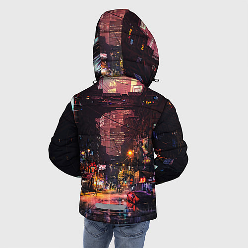 Зимняя куртка для мальчика CYBERPUNK 2077:КИБЕРПАНК S / 3D-Черный – фото 4