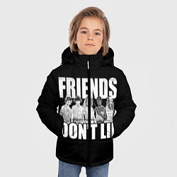 Куртка зимняя для мальчика Friends Dont Lie, цвет: 3D-черный — фото 2