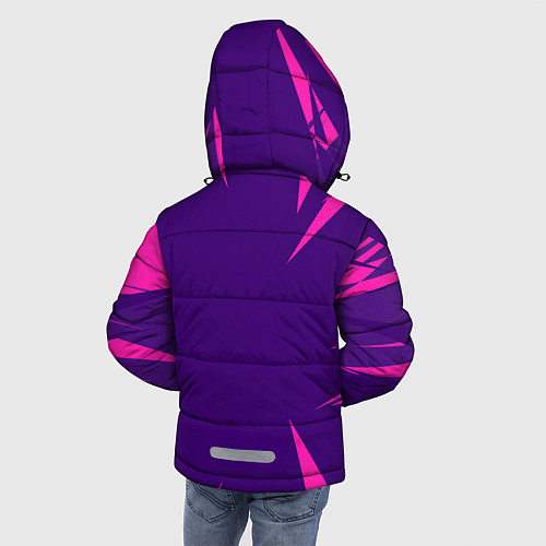 Зимняя куртка для мальчика Граффити Лев / 3D-Черный – фото 4