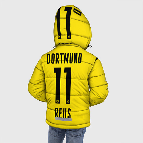 Зимняя куртка для мальчика Reus Borussia Dortmund 20-21 / 3D-Красный – фото 4