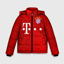 Куртка зимняя для мальчика FC Bayern Munchen, цвет: 3D-черный