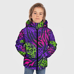 Куртка зимняя для мальчика Африканский дух, цвет: 3D-черный — фото 2