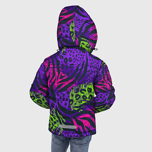 Зимняя куртка для мальчика Африканский дух / 3D-Черный – фото 4