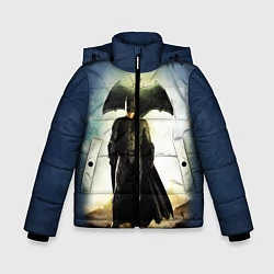 Куртка зимняя для мальчика Лига справедливости, цвет: 3D-светло-серый