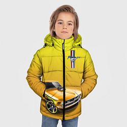 Куртка зимняя для мальчика Ford mustang - motorsport, цвет: 3D-светло-серый — фото 2