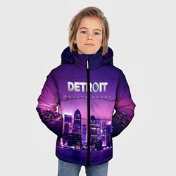Куртка зимняя для мальчика Detroit Become Human S, цвет: 3D-черный — фото 2