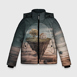 Куртка зимняя для мальчика Самоизоляция, цвет: 3D-светло-серый