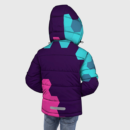 Зимняя куртка для мальчика FALL GUYS ФОЛ ГАЙС / 3D-Черный – фото 4