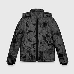 Куртка зимняя для мальчика Черная дымка, цвет: 3D-красный