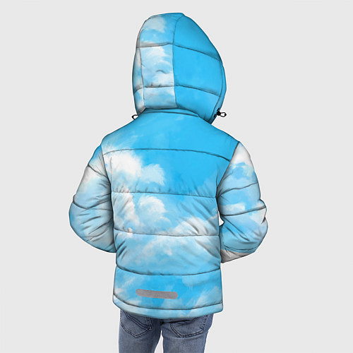 Зимняя куртка для мальчика Лиса и небеса / 3D-Черный – фото 4