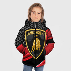 Куртка зимняя для мальчика Lamborghini, цвет: 3D-черный — фото 2