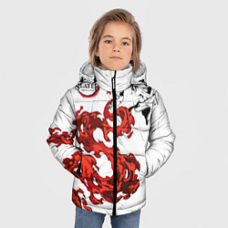 Куртка зимняя для мальчика Клинок, рассекающий демонов, цвет: 3D-черный — фото 2