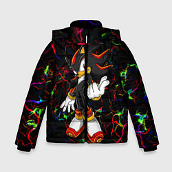 Куртка зимняя для мальчика Соник Sonic, цвет: 3D-красный