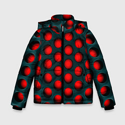 Куртка зимняя для мальчика Кошмар Трипофоба, цвет: 3D-черный