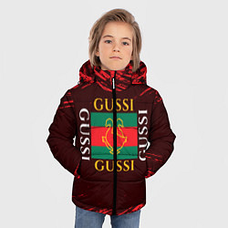 Куртка зимняя для мальчика GUSSI ГУСИ, цвет: 3D-черный — фото 2