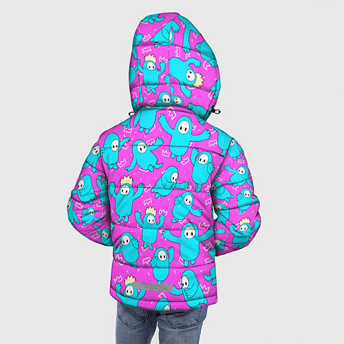 Зимняя куртка для мальчика Fall guys Pink / 3D-Черный – фото 4