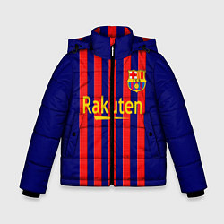 Куртка зимняя для мальчика Барселона 2020-2021 г, цвет: 3D-черный