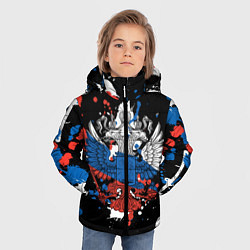 Куртка зимняя для мальчика Герб, цвет: 3D-черный — фото 2