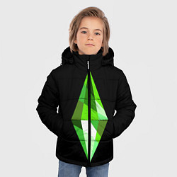 Куртка зимняя для мальчика The Sims Plumbob, цвет: 3D-черный — фото 2