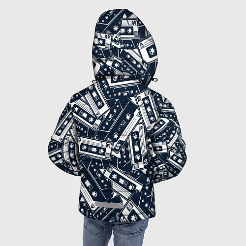 Зимняя куртка для мальчика Retro pattern / 3D-Черный – фото 4