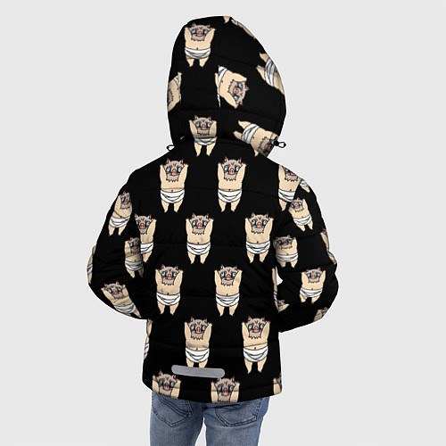 Зимняя куртка для мальчика Иноске / 3D-Черный – фото 4