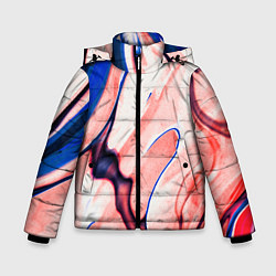 Куртка зимняя для мальчика Fluid art, цвет: 3D-черный