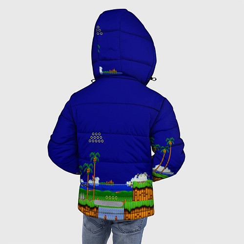Зимняя куртка для мальчика Sonic / 3D-Черный – фото 4