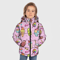 Куртка зимняя для мальчика Сладкоежка, цвет: 3D-черный — фото 2