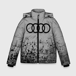 Куртка зимняя для мальчика AUDI АУДИ, цвет: 3D-черный