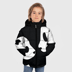 Куртка зимняя для мальчика Panda, цвет: 3D-черный — фото 2