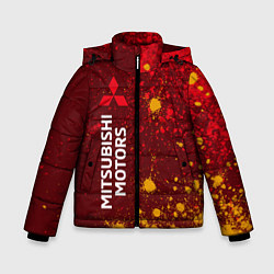 Куртка зимняя для мальчика MITSUBISHI МИТСУБИСИ, цвет: 3D-черный