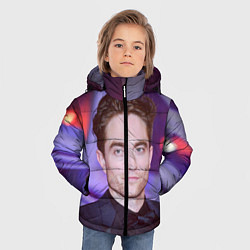 Куртка зимняя для мальчика Роберт Паттинсон, цвет: 3D-красный — фото 2