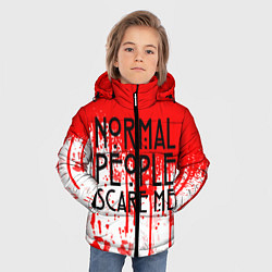 Куртка зимняя для мальчика Normal People Scare Me, цвет: 3D-черный — фото 2