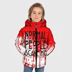 Куртка зимняя для мальчика Normal People Scare Me, цвет: 3D-черный — фото 2