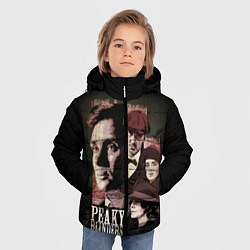 Куртка зимняя для мальчика Острые козырьки, цвет: 3D-черный — фото 2
