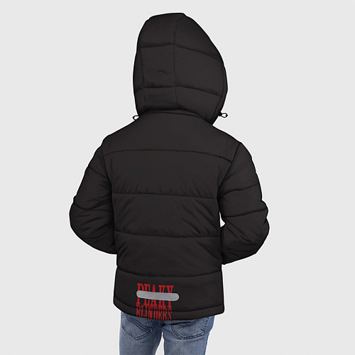 Зимняя куртка для мальчика Острые козырьки / 3D-Черный – фото 4