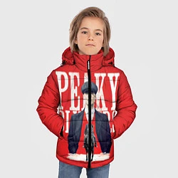 Куртка зимняя для мальчика Острые козырьки, цвет: 3D-красный — фото 2