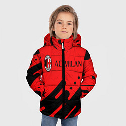 Куртка зимняя для мальчика AC MILAN МИЛАН, цвет: 3D-черный — фото 2