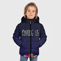 Куртка зимняя для мальчика Among Us team, цвет: 3D-черный — фото 2