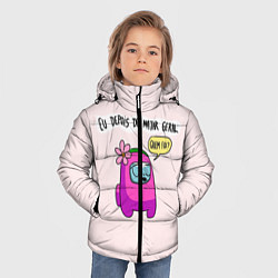 Куртка зимняя для мальчика Among Us Quem Foi, цвет: 3D-черный — фото 2