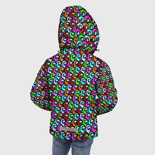 Зимняя куртка для мальчика AMONG US / 3D-Черный – фото 4