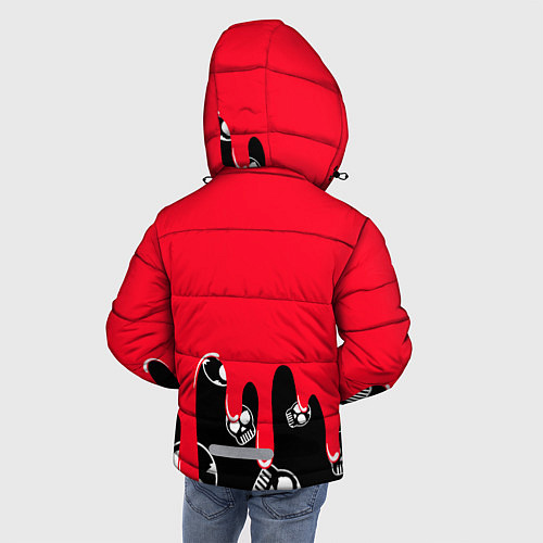 Зимняя куртка для мальчика WHAT CAT / 3D-Черный – фото 4