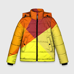 Зимняя куртка для мальчика Оранжевые углы
