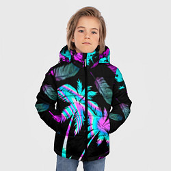 Куртка зимняя для мальчика Неоновое лето, цвет: 3D-светло-серый — фото 2