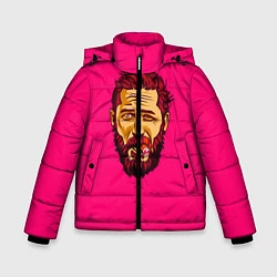 Куртка зимняя для мальчика ХАРДИ, цвет: 3D-черный