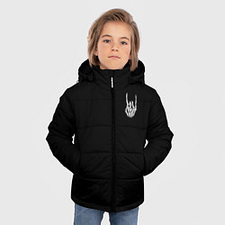 Куртка зимняя для мальчика Кисть Rock, цвет: 3D-черный — фото 2