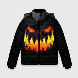 Куртка зимняя для мальчика Pumpkin smile and bats, цвет: 3D-черный